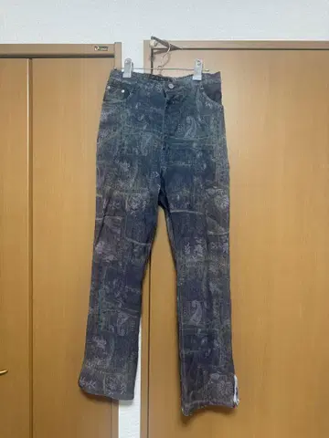 브랜드 불명 페이즐리 무늬 데님 y2k