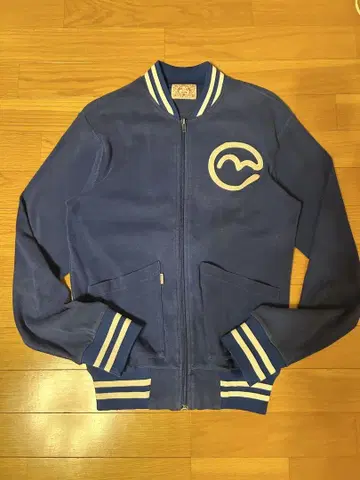 MIGHTY EVISU 바시티 자켓 블루