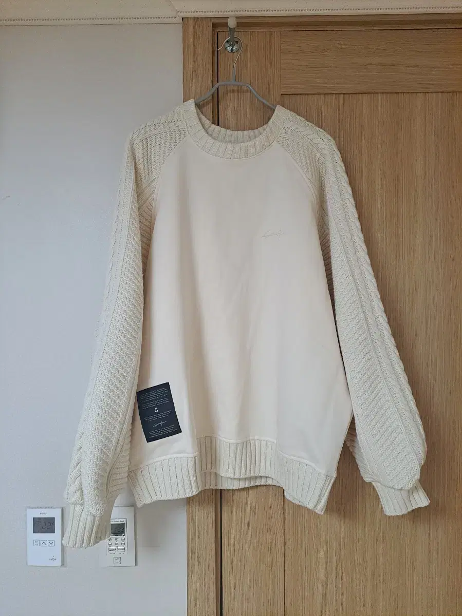 (48) songzio homme Cable Knit Sweatshirt_Cream