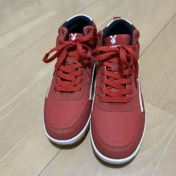 레드 플레이보이 하이컷 스니커즈 26cm