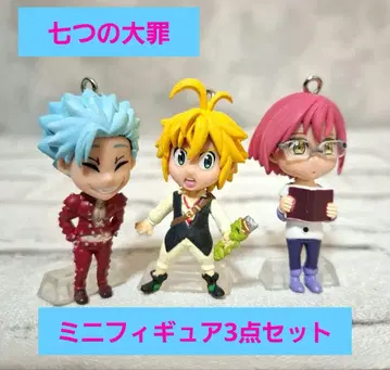 일곱개의 대죄 미니 피규어 3개 세트 메리오다스 반 고셀