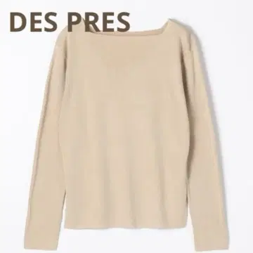 DES PRES 브라이트 실크 스퀘어 넥 풀오버
