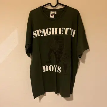 SPAGHETTI BOYS 티셔츠 L 사이즈 올리브 그린