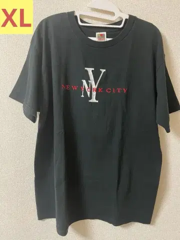 Fruit of the Loom NYC 티셔츠 XL 블랙 남성용