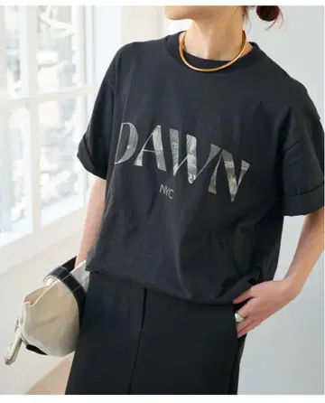 새상품 택 포함 Spick and span 로고 사진 빅 TEE