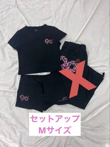 90 Logo Girl Cropped Tee Micro Shorts 세트