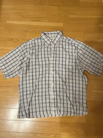 Andhurst 체크 무늬 반팔 셔츠 M