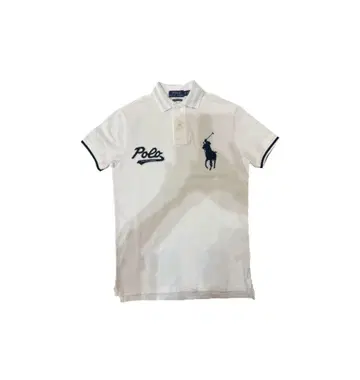 랄프 로렌 폴로 셔츠 화이트 빅 포니 POLO 와펜 현행 택 XS