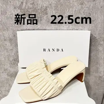RANDA 프릴 디자인 샌들 크림