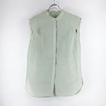 uncrave 앙크레이브 사이즈 2 시어 셔츠 상의 그린