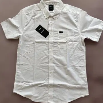 RVCA 화이트 반팔 셔츠