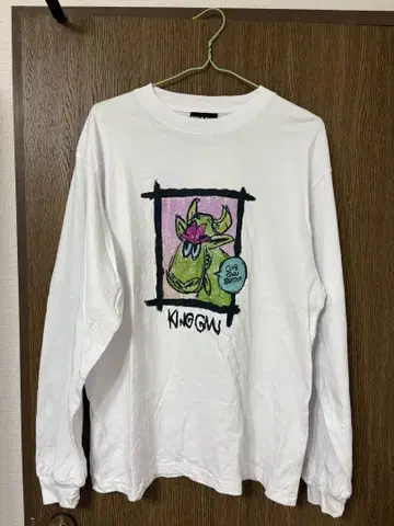 King Gnu GNU 프렌즈 롱 슬리브 티셔츠 화이트 M 사이즈