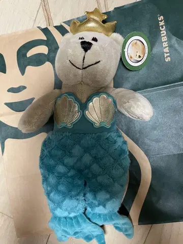 스타벅스 기념일 봉제 인형 사이렌 인어