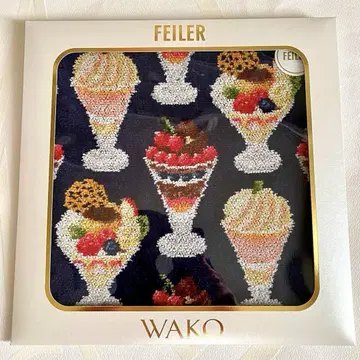 페이러 타월 손수건 WAKO PARFAIT 네이비 페이러 와코 한정판