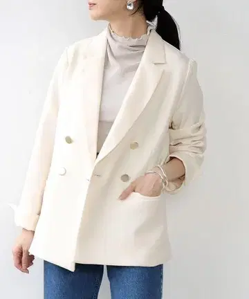 Jines 2way 스트레치 칼세 더블 자켓