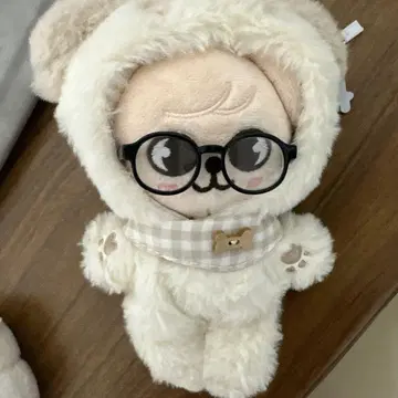 kpop s k zoo 후드 부착 곰 봉제 인형