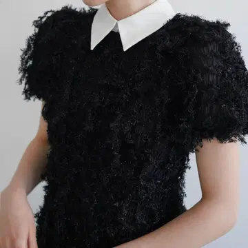 ACKA lame fringe puff dress 졸업식 결혼식