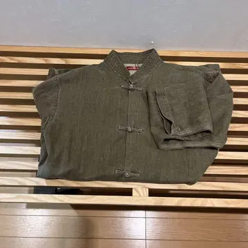 RED CLOUD 올리브 그린 긴팔 셔츠 자켓