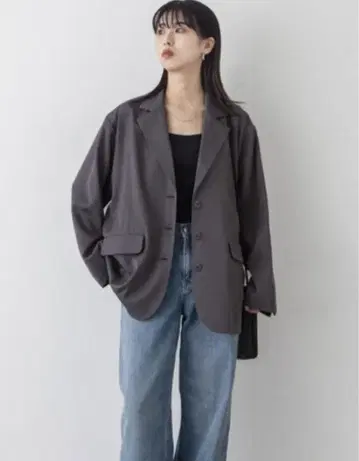 Chillfar 루즈 싱글 테일러드 자켓