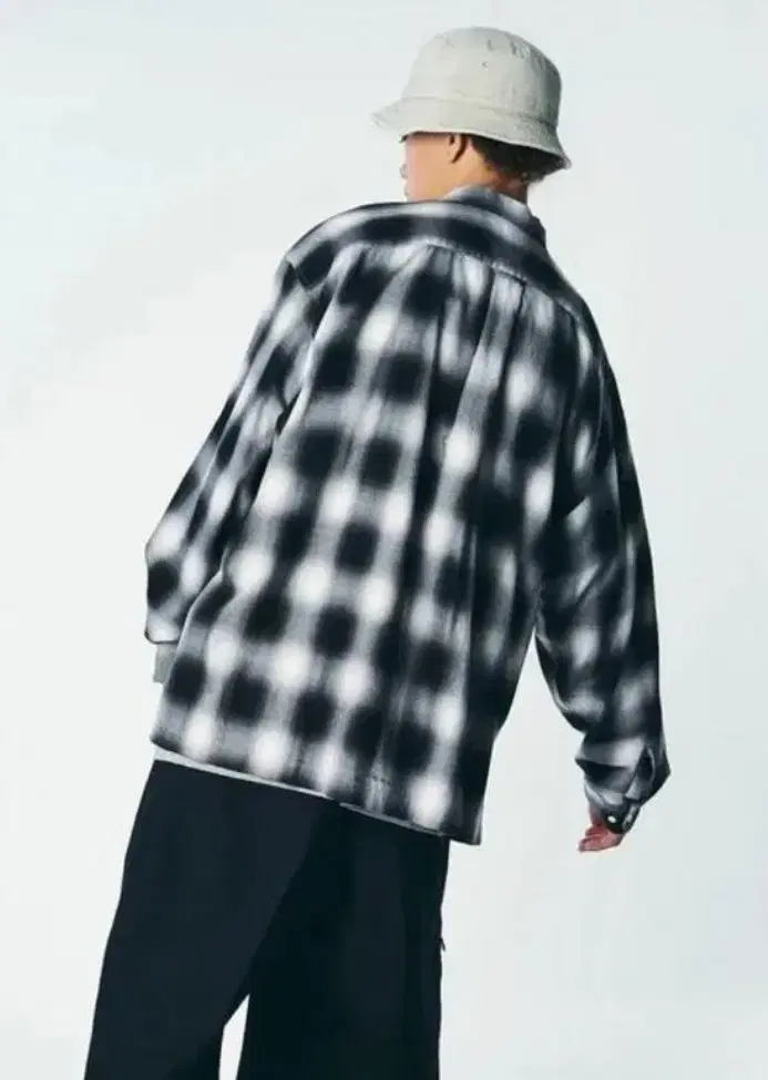 세단올퍼포즈 옴브레 체크셔츠