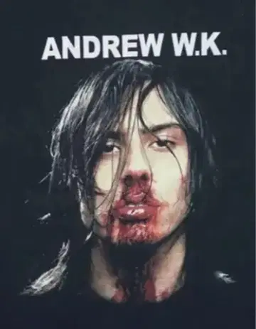 앤드류 W.K. 티셔츠 ANDREW W.K. 메탈 하드 록