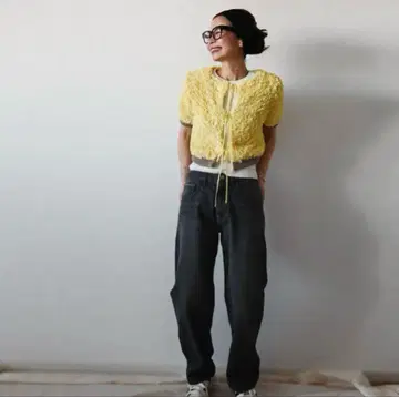 새상품 ch!iii Midlize Wide Denim black 36