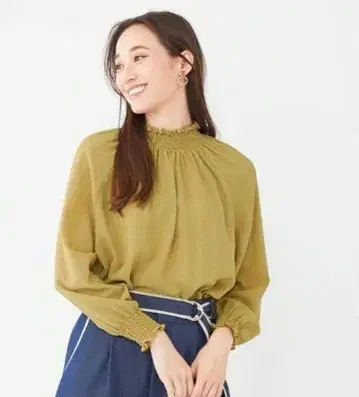 anysis 스모킹 블라우스