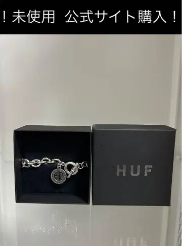 HUF 실버 체인 팔찌 거의 새 상품