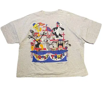 루니 툰즈 티셔츠 그레이 90s
