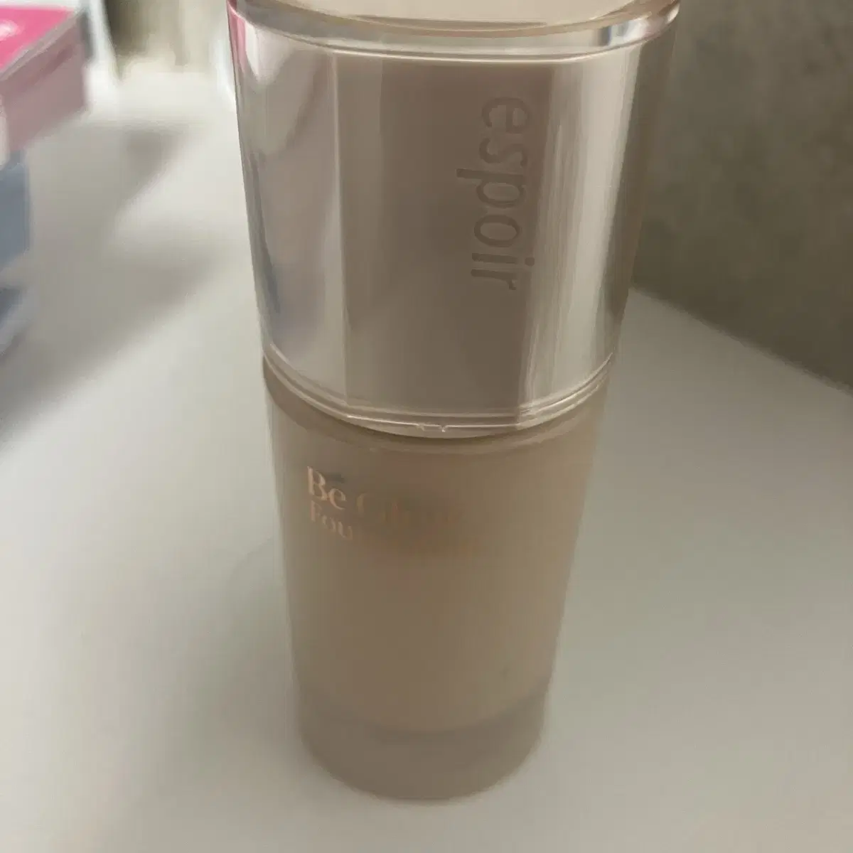 Espoir Be Glow Foundation 20C Cool Vanilla, used 3 times