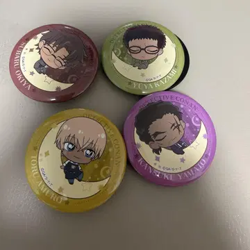 명탐정 코난 유라린 캔뱃지 4개 세트