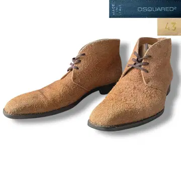 디스퀘어드 스웨이드 가죽 처카 부츠 size 43 이탈리아제