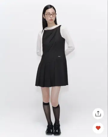 miseki seoul 플리츠 원피스 블랙 미세키 서울
