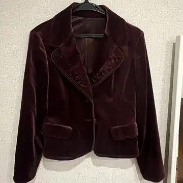 버건디 테일러드 자켓 9호