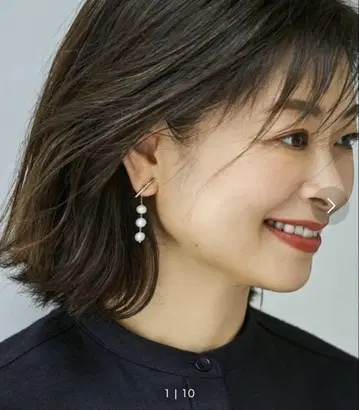 로페 미히키 나호 콜라보 멀티 WAY 펄 귀걸이