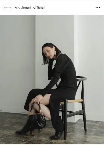 Knuth Marf 블랙 롱 원피스 M 사이즈