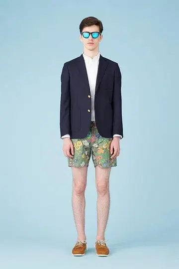 Mr.Gentleman 카모플라쥬 꽃무늬 버뮤다 팬츠