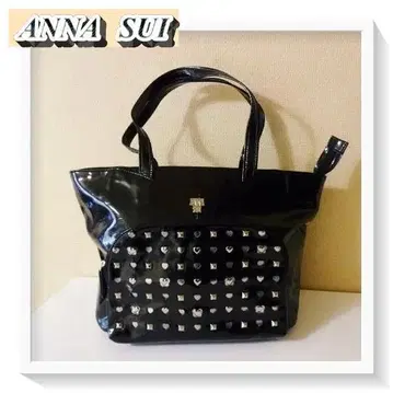 ANNA SUI 안나수이 하트 스터드 패치 에나멜 토트