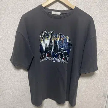 the who 밴드 티셔츠 더 후 흑먹색 블랙 구제 의류 00년대