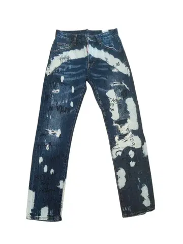 DSQUARED2 페인트 가공 스트레이트 데님