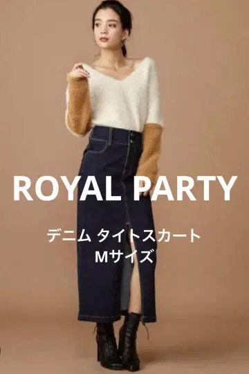 ROYAL PARTY 로얄 파티 데님 타이트 스커트 M 사이즈