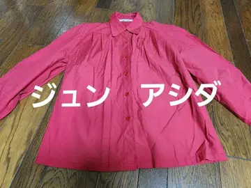 jun ashida 빨간색 긴팔 블라우스