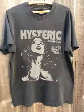 HYSTERIC GLAMOUR 그래픽 티셔츠 블랙
