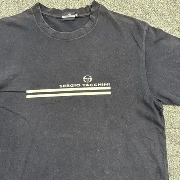 빈티지 Sergio Tacchini 블랙 티셔츠