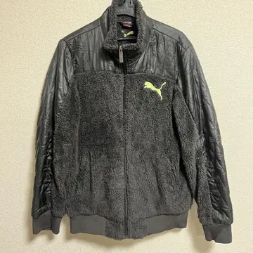 새상품급 Puma 플리스 자켓 블랙 보아 자켓