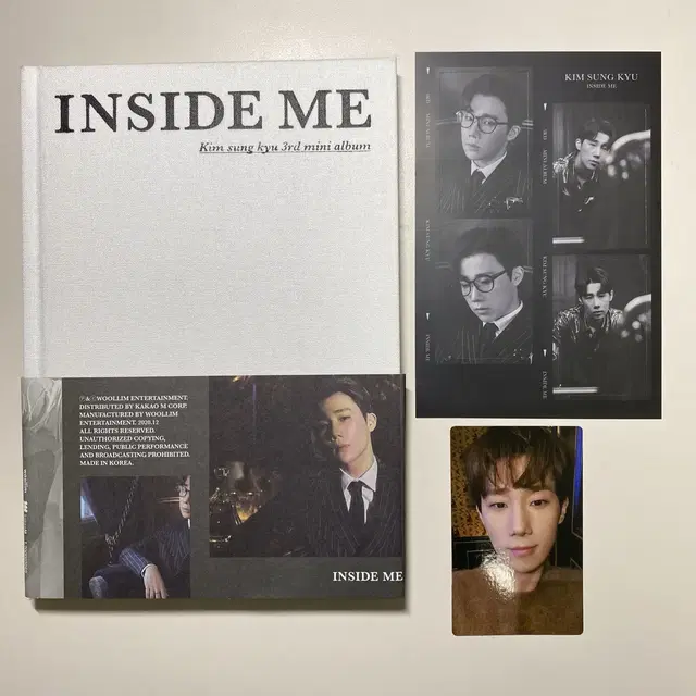 김성규 미니 3집 INSIDE ME A ver 앨범 포카 스티커 포함