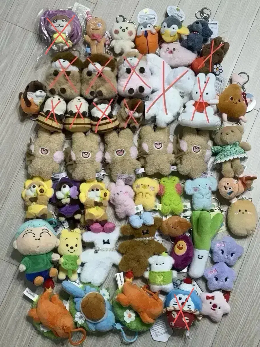 인형뽑기 키링 슈야토야 미피 우소우소짱 속았지 틴틴팅클 쿠키런 포켓몬스터