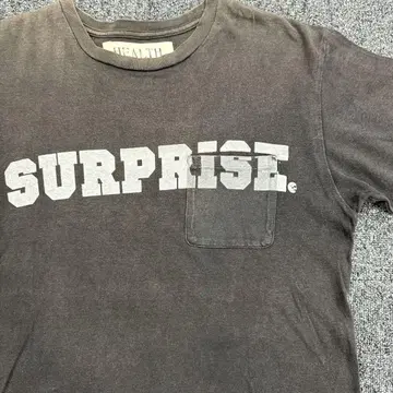 SURPRISE. 다크 그레이 티셔츠