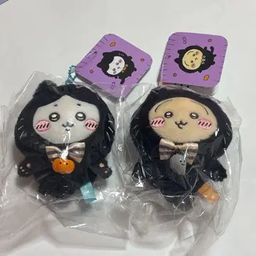 치이카와 (먼작귀) 검은 고양이 마스코트 할로윈 하치와레 토끼 2개