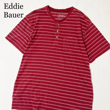 Eddie Bauer 에디 바우어 헨리넥 보더 티셔츠 L